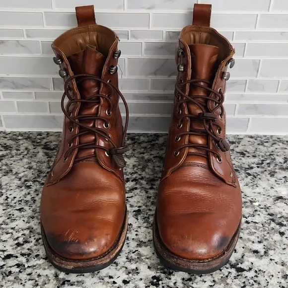 Brown L.L. Bean Signature Hawthorne Flat Toe Leather Boots sz 10.5 - Picture 2 of 6